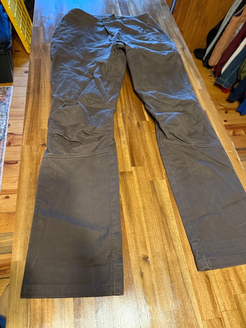 Womens s 10 long KUHL Dark Brown Straight-Leg Work Pants